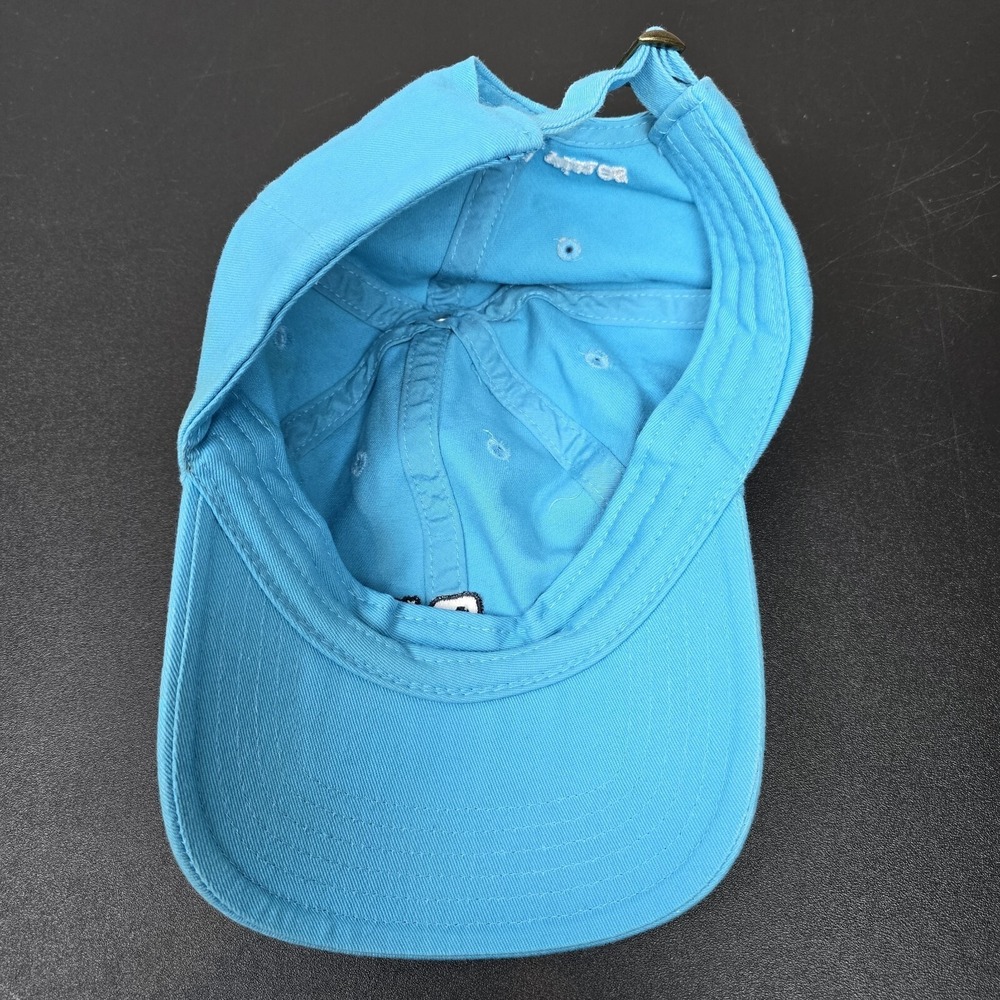 Vineyard Vines Hat Cap Mens Strap Back Blue Spellout White Whale Logo Golf Prep - Picture 6 of 8